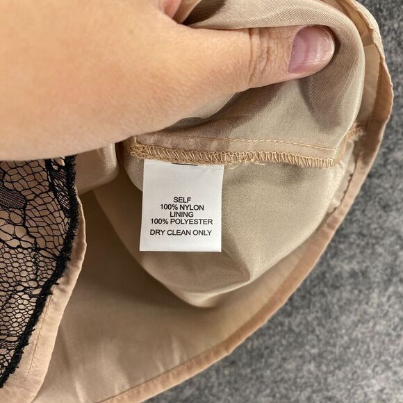 Mod Blouse Women S Small Black Lined Crochet Round Neck Short Sleeve Hook & Eye - Picture 6 of 9